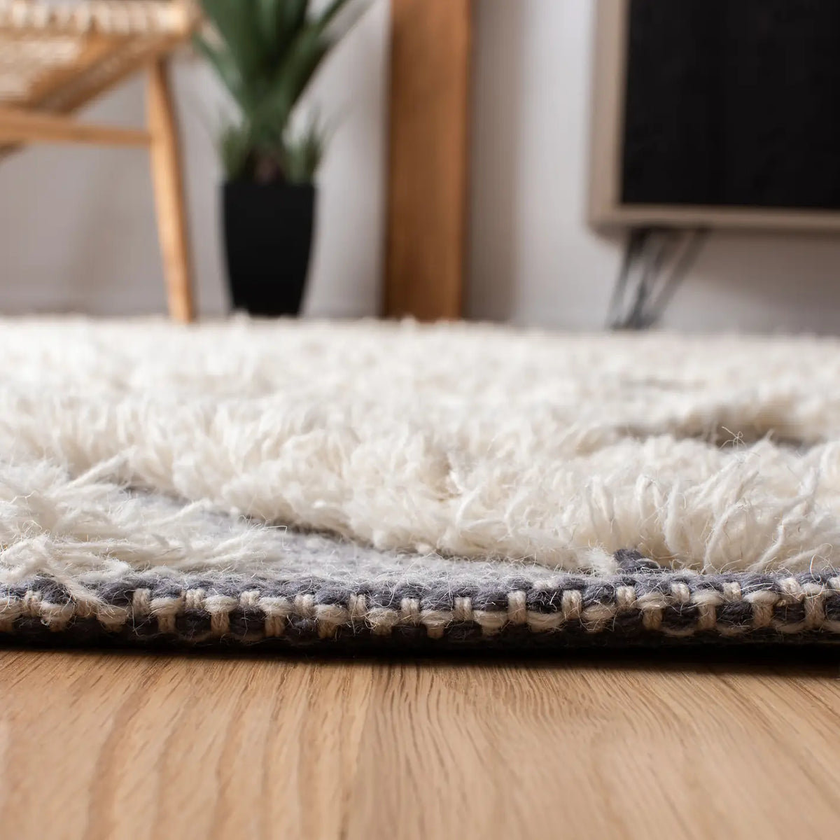 Safavieh Kenya 4'-0" x 6'-0" Rug in Grey / Ivory