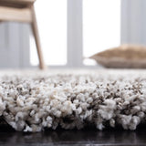 Safavieh Hudson Shag 4'-0" x 6'-0" Rug in Grey / Ivory