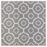 Safavieh Chatham 7'-0" x 7'-0" Rug in Dark Grey / Ivory