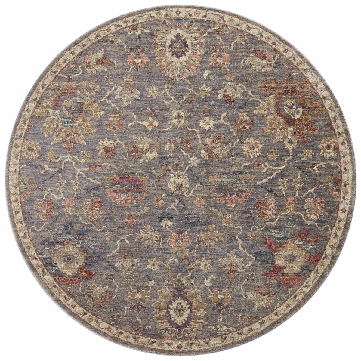 Loloi Giada Gia-03 Silver/Multi Rugs - round flat