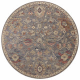 Loloi Giada Gia-03 Silver/Multi Rugs - round flat