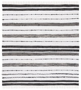 Safavieh Striped Kilim 6'-0" x 6'-0" Rug in Ivory / Black