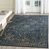 Safavieh Vintage 4'-0" x 5'-7" Rug in Blue / Yellow