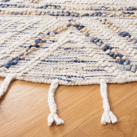 Safavieh Natura 6'-0" x 6'-0" Rug in Ivory / Blue