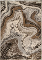 Dynamic Rugs Eclipse 63436 Power Loomed Modern Cream/Mocha Rug - Rectangular