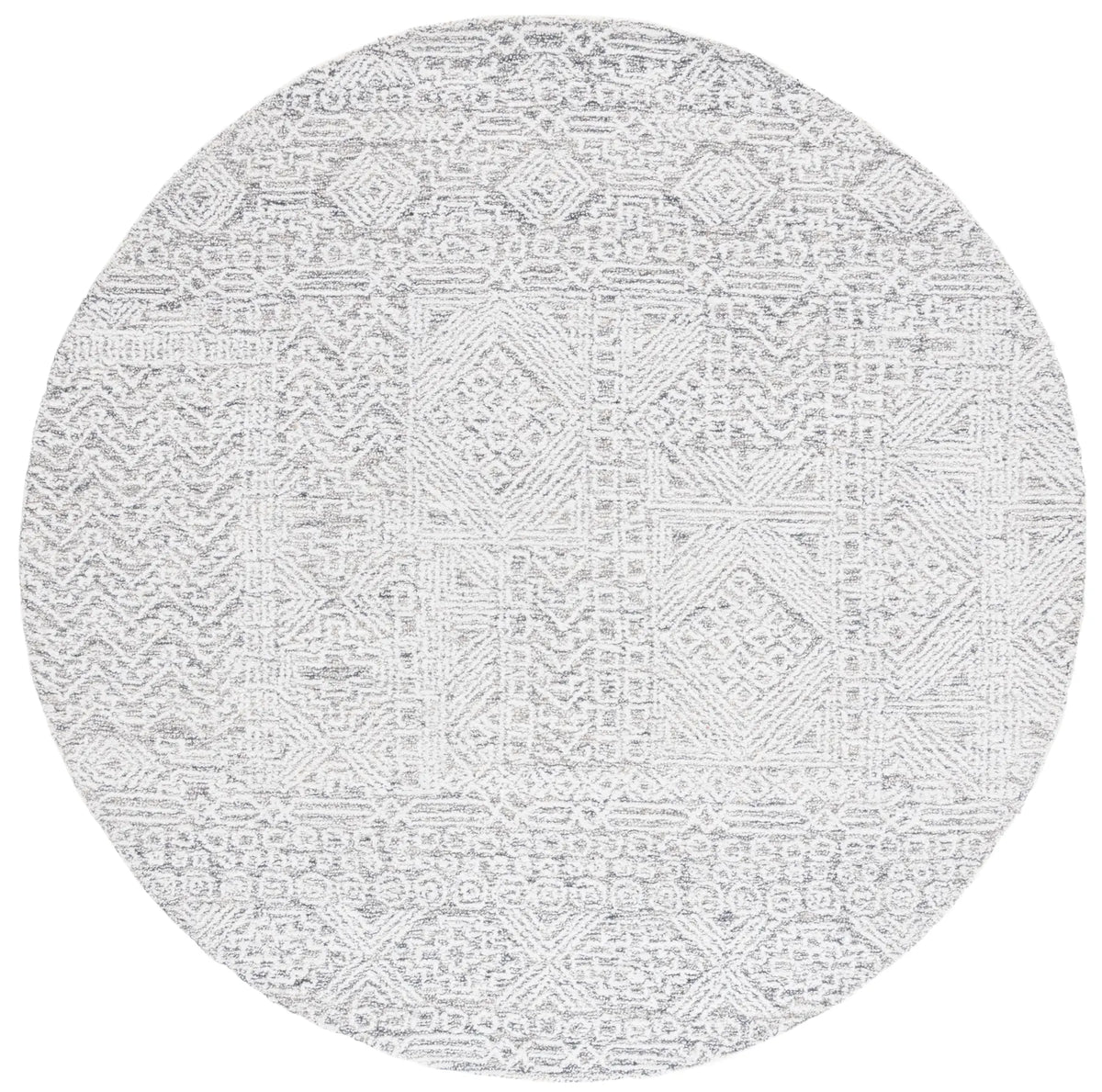 Safavieh Ebony 6'-0" x 6'-0" Rug in Grey / Ivory