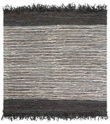 Safavieh Vintage Leather 6'-0" x 6'-0" Rug in Dark Brown / Multi