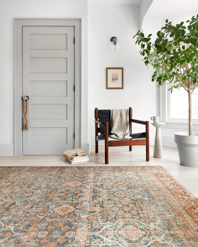 Loloi Layla Lay-04 Ocean / Rust Rugs - room scene 3