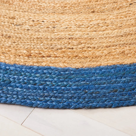 Safavieh Natural Fiber 6'-0" x 6'-0" Rug in Natural / Blue