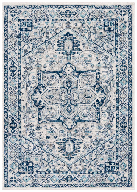 Safavieh Tulum 4'-0" x 6'-0" Rug in Ivory / Blue