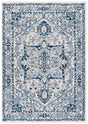 Safavieh Tulum 4'-0" x 6'-0" Rug in Ivory / Blue