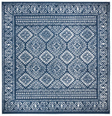 Safavieh Tulum 6'-7" x 6'-7" Rug in Navy / Ivory