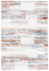 Safavieh Berber Shag 4'-5" x 6'-5" Rug in Blue Rust / Ivory