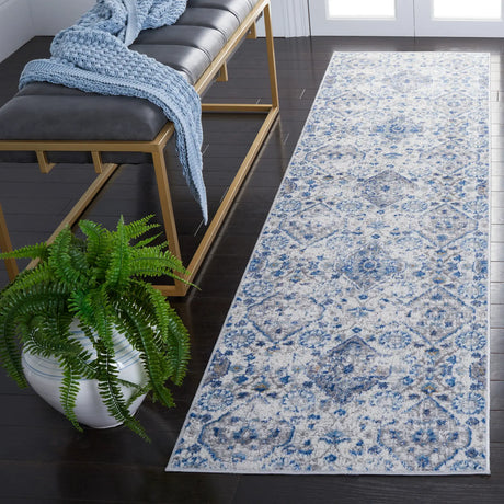 Safavieh Shivan 100 2'-2" x 8'-0" Rug in Ivory / Blue