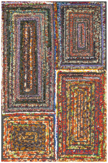 Safavieh Nantucket 2'-0" x 3'-0" Rug in Charcoal