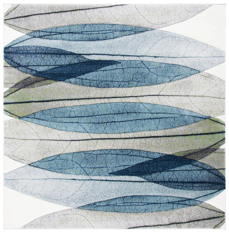 Safavieh Hollywood 6'-7" x 6'-7" Rug in Ivory / Blue Green