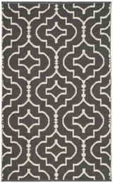 Safavieh Montauk 2'-0" x 3'-0" Rug in Dark Grey / Ivory