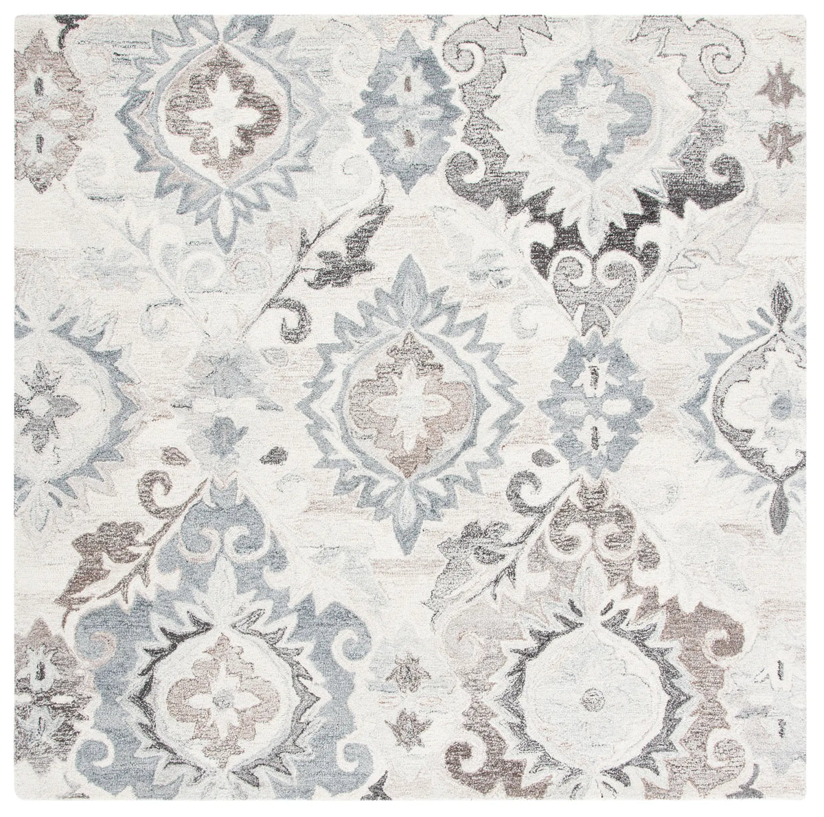 Safavieh Suzani 6'-0" x 6'-0" Rug in Ivory / Grey