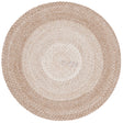 Safavieh Braided 3'-0" x 3'-0" Rug in Beige
