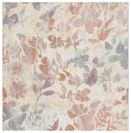 Safavieh Barbados 500 6'-6" x 6'-6" Rug in Beige / Red