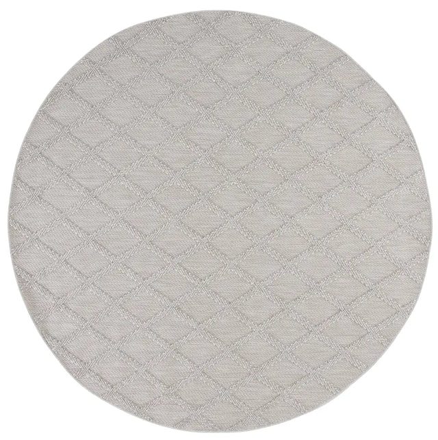 Safavieh Highland 6'-7" x 6'-7" Rug in Light Grey / Ivory