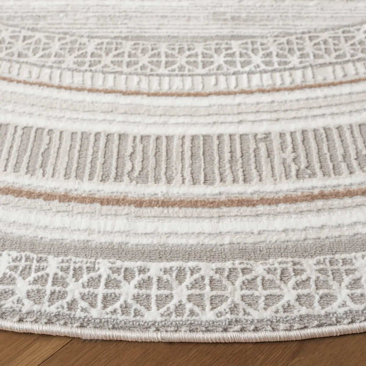 Safavieh Parker 6'-7" x 6'-7" Rug in Taupe / Grey Gold