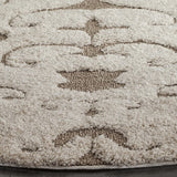 Safavieh Florida Shag 6'-7" x 6'-7" Rug in Cream / Beige