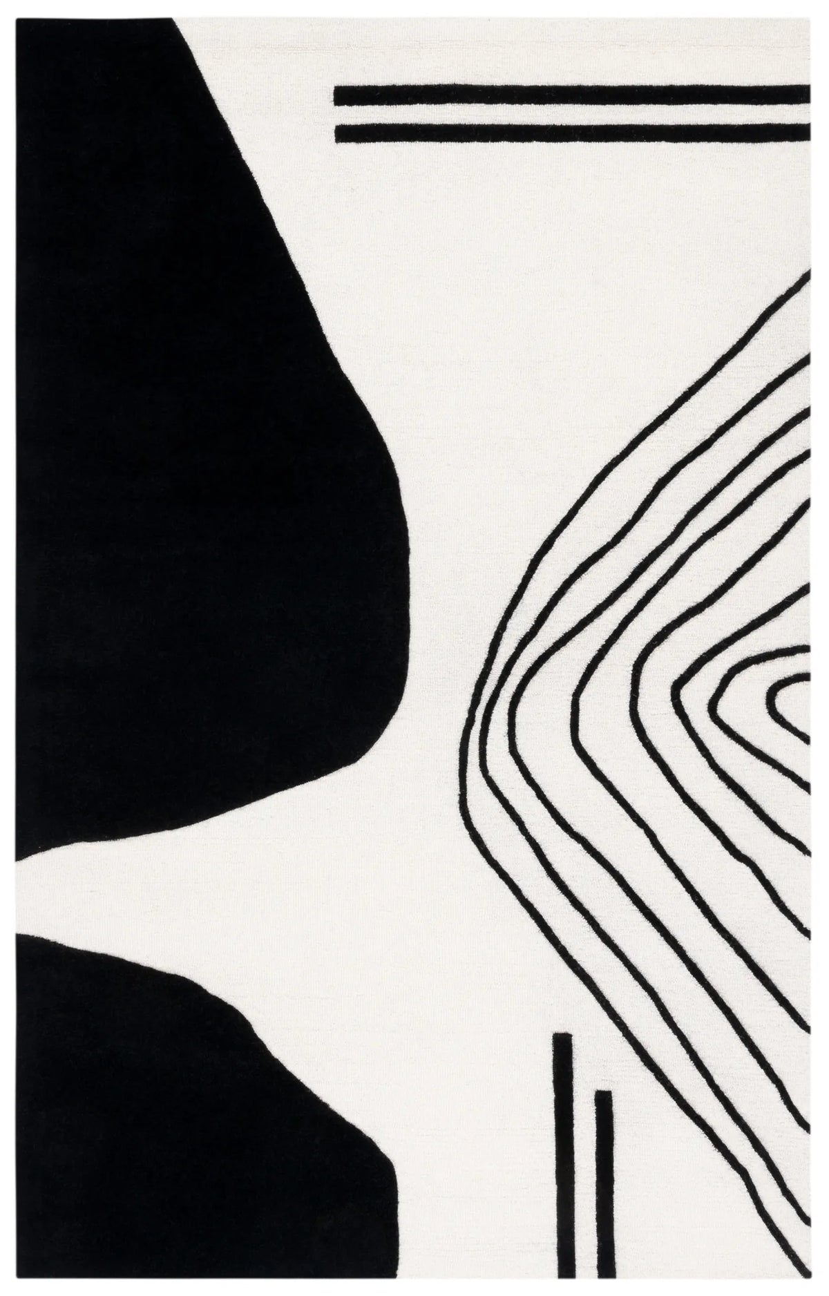 Safavieh Rodeo Drive 4'-0" x 6'-0" Rug in Ivory / Black