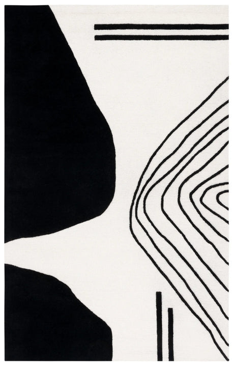 Safavieh Rodeo Drive 4'-0" x 6'-0" Rug in Ivory / Black
