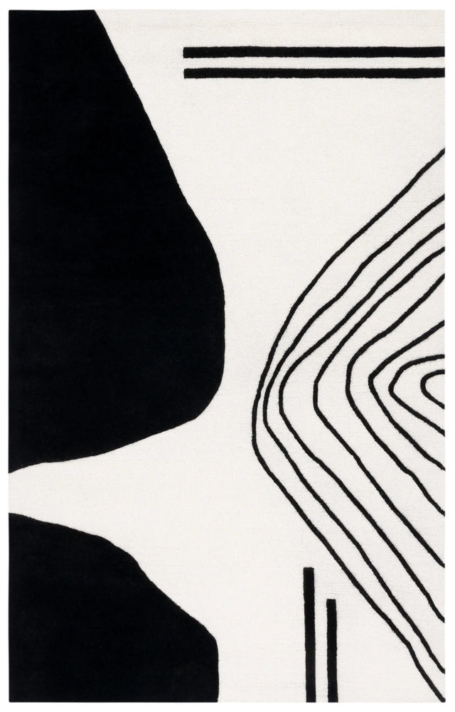 Safavieh Rodeo Drive 4'-0" x 6'-0" Rug in Ivory / Black