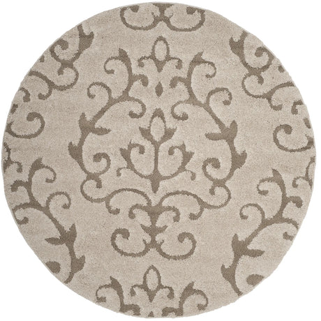 Safavieh Florida Shag 5'-0" x 5'-0" Rug in Cream / Beige