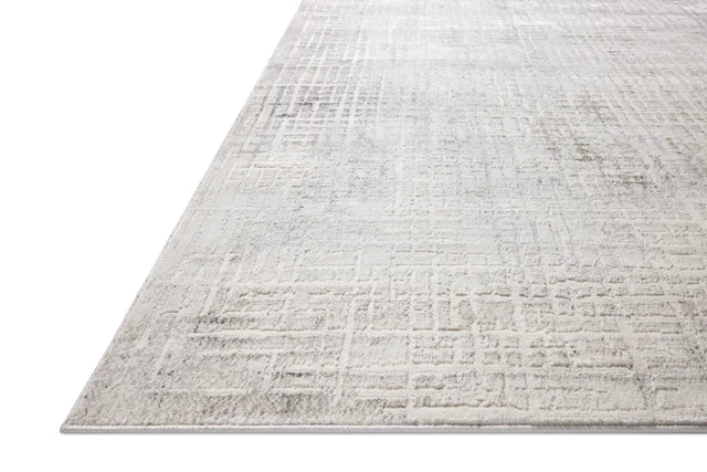 Loloi Hollis HOL-03 Ivory / Stone Rug - rug corner