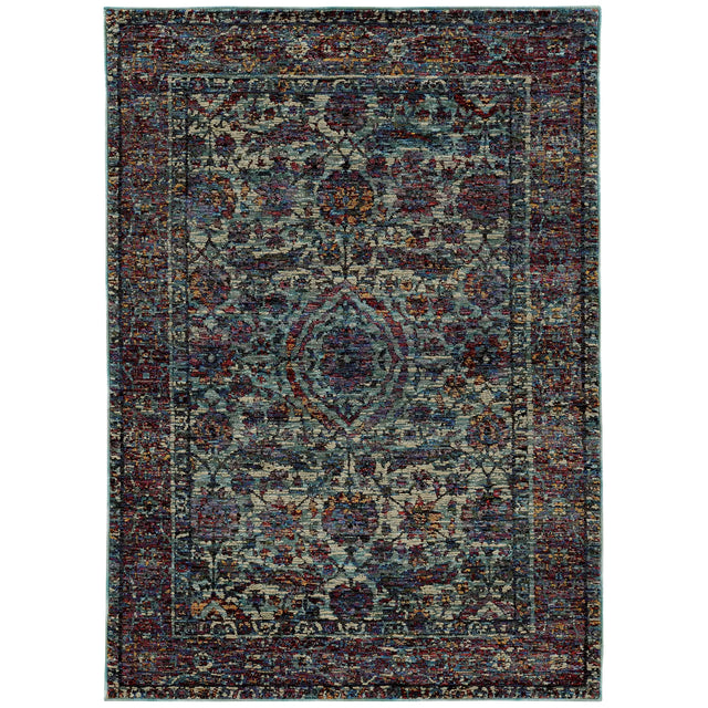Oriental Weavers Sphinx Andorra 6846B Blue/Purple Rugs - main flat
