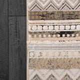 Dynamic Rugs Ruby 2182 Ivory/Taupe/Grey Rug - Corner