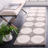 Safavieh Calico Shag 2'-2" x 8'-0" Rug in Grey / Ivory
