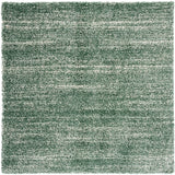 Safavieh Hudson Shag 7'-0" x 7'-0" Rug in Green / Ivory