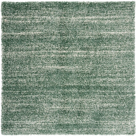 Safavieh Hudson Shag 7'-0" x 7'-0" Rug in Green / Ivory