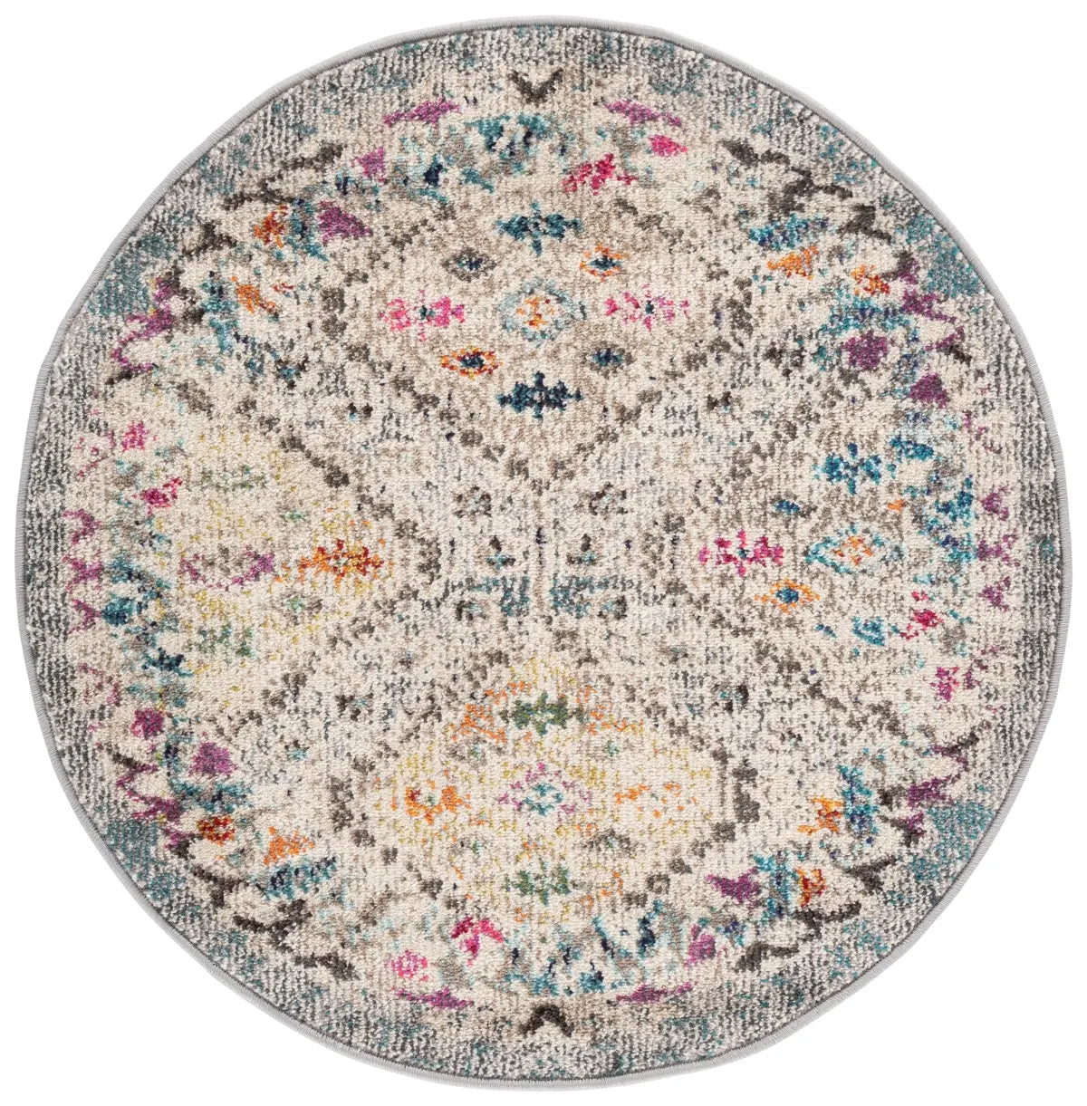 Safavieh Madison 3'-0" x 3'-0" Rug in Grey / Yellow