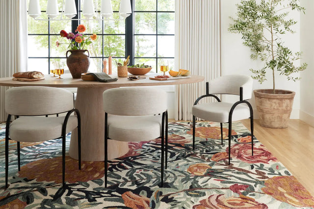 Loloi Belladonna Blm-02 Ivory/Lagoon Rug - room scene 1 horizontal