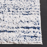 Safavieh Rumi Shag 4'-0" x 6'-0" Rug in Navy / Ivory