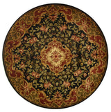 Safavieh Classic 8'-0" x 8'-0" Rug in Black / Green