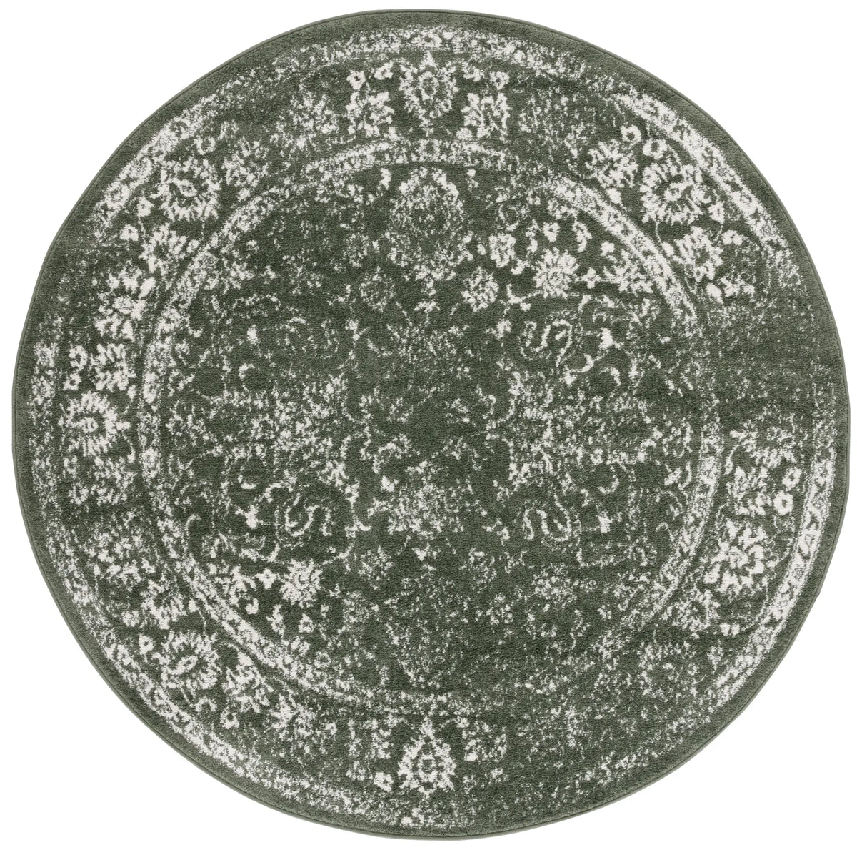 Safavieh Adirondack 6'-0" x 6'-0" Rug in Dark Green / Ivory