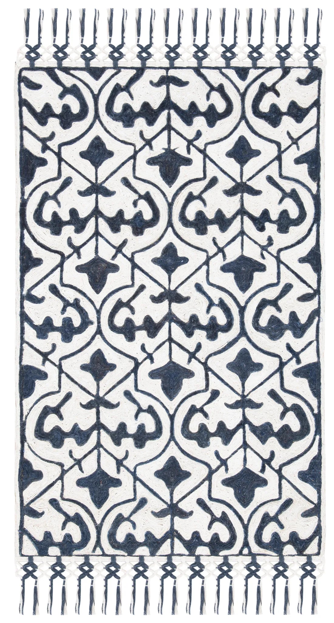 Safavieh Sahara 3'-0" x 5'-0" Rug in Navy / Ivory