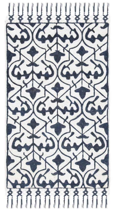Safavieh Sahara 3'-0" x 5'-0" Rug in Navy / Ivory