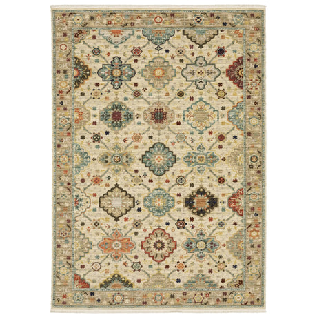 Oriental Weavers Lilihan 4601W Beige/ Multi Rug - main flat