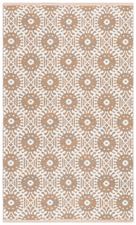 Safavieh Montauk 3'-0" x 5'-0" Rug in Orange / Ivory