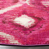 Safavieh Monaco 6'-7" x 6'-7" Rug in Fuchsia / Cream