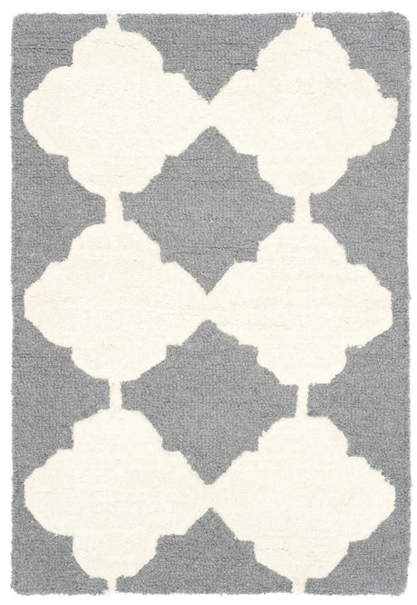 Safavieh Cambridge 2'-0" x 3'-0" Rug in Dark Grey / Ivory