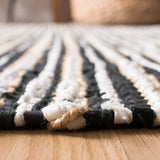 Safavieh Vintage Leather 6'-0" x 9'-0" Rug in Black / Multi