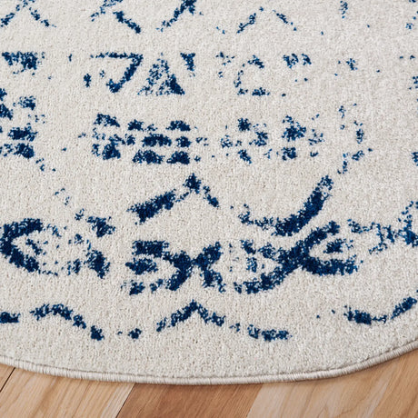 Safavieh Tulum 6'-7" x 6'-7" Rug in Ivory / Navy